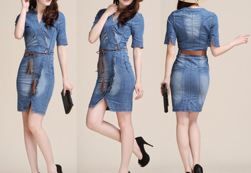 8 Style Ideas for a Voluminous Short Denim Dress